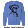 Adult Heavy Blend Heather Royal or Red 60/40 Fleece Crew (S) Thumbnail