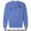 Adult Heavy Blend Heather Royal or Red 60/40 Fleece Crew (S) Thumbnail