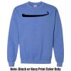 Adult Heavy Blend Heather Royal or Red 60/40 Fleece Crew (S) Thumbnail