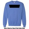 Adult Heavy Blend Heather Royal or Red 60/40 Fleece Crew (S) Thumbnail