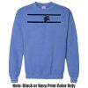 Adult Heavy Blend Heather Royal or Red 60/40 Fleece Crew (S) Thumbnail