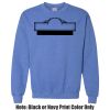 Adult Heavy Blend Heather Royal or Red 60/40 Fleece Crew (S) Thumbnail