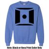 Adult Heavy Blend Heather Royal or Red 60/40 Fleece Crew (S) Thumbnail