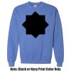 Adult Heavy Blend Heather Royal or Red 60/40 Fleece Crew (S) Thumbnail