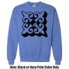 Adult Heavy Blend Heather Royal or Red 60/40 Fleece Crew (S) Thumbnail