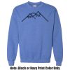 Adult Heavy Blend Heather Royal or Red 60/40 Fleece Crew (S) Thumbnail
