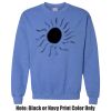 Adult Heavy Blend Heather Royal or Red 60/40 Fleece Crew (S) Thumbnail