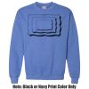 Adult Heavy Blend Heather Royal or Red 60/40 Fleece Crew (S) Thumbnail