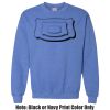 Adult Heavy Blend Heather Royal or Red 60/40 Fleece Crew (S) Thumbnail