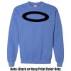Adult Heavy Blend Heather Royal or Red 60/40 Fleece Crew (S) Thumbnail