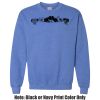 Adult Heavy Blend Heather Royal or Red 60/40 Fleece Crew (S) Thumbnail
