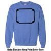 Adult Heavy Blend Heather Royal or Red 60/40 Fleece Crew (S) Thumbnail