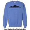 Adult Heavy Blend Heather Royal or Red 60/40 Fleece Crew (S) Thumbnail
