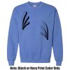 Adult Heavy Blend Heather Royal or Red 60/40 Fleece Crew (S) Thumbnail