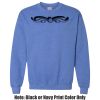 Adult Heavy Blend Heather Royal or Red 60/40 Fleece Crew (S) Thumbnail