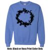 Adult Heavy Blend Heather Royal or Red 60/40 Fleece Crew (S) Thumbnail