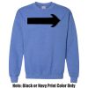 Adult Heavy Blend Heather Royal or Red 60/40 Fleece Crew (S) Thumbnail