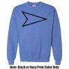 Adult Heavy Blend Heather Royal or Red 60/40 Fleece Crew (S) Thumbnail