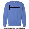 Adult Heavy Blend Heather Royal or Red 60/40 Fleece Crew (S) Thumbnail