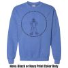 Adult Heavy Blend Heather Royal or Red 60/40 Fleece Crew (S) Thumbnail