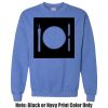 Adult Heavy Blend Heather Royal or Red 60/40 Fleece Crew (S) Thumbnail