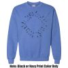 Adult Heavy Blend Heather Royal or Red 60/40 Fleece Crew (S) Thumbnail