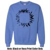 Adult Heavy Blend Heather Royal or Red 60/40 Fleece Crew (S) Thumbnail