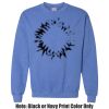 Adult Heavy Blend Heather Royal or Red 60/40 Fleece Crew (S) Thumbnail