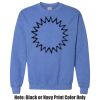 Adult Heavy Blend Heather Royal or Red 60/40 Fleece Crew (S) Thumbnail