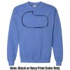 Adult Heavy Blend Heather Royal or Red 60/40 Fleece Crew (S) Thumbnail
