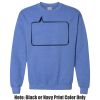 Adult Heavy Blend Heather Royal or Red 60/40 Fleece Crew (S) Thumbnail