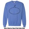Adult Heavy Blend Heather Royal or Red 60/40 Fleece Crew (S) Thumbnail