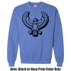 Adult Heavy Blend Heather Royal or Red 60/40 Fleece Crew (S) Thumbnail