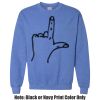 Adult Heavy Blend Heather Royal or Red 60/40 Fleece Crew (S) Thumbnail