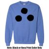Adult Heavy Blend Heather Royal or Red 60/40 Fleece Crew (S) Thumbnail