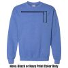 Adult Heavy Blend Heather Royal or Red 60/40 Fleece Crew (S) Thumbnail