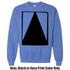 Adult Heavy Blend Heather Royal or Red 60/40 Fleece Crew (S) Thumbnail