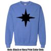 Adult Heavy Blend Heather Royal or Red 60/40 Fleece Crew (S) Thumbnail