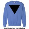 Adult Heavy Blend Heather Royal or Red 60/40 Fleece Crew (S) Thumbnail