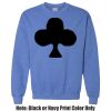 Adult Heavy Blend Heather Royal or Red 60/40 Fleece Crew (S) Thumbnail