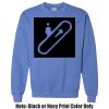 Adult Heavy Blend Heather Royal or Red 60/40 Fleece Crew (S) Thumbnail