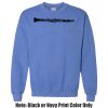 Adult Heavy Blend Heather Royal or Red 60/40 Fleece Crew (S) Thumbnail