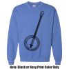 Adult Heavy Blend Heather Royal or Red 60/40 Fleece Crew (S) Thumbnail