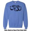 Adult Heavy Blend Heather Royal or Red 60/40 Fleece Crew (S) Thumbnail