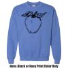 Adult Heavy Blend Heather Royal or Red 60/40 Fleece Crew (S) Thumbnail