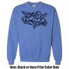 Adult Heavy Blend Heather Royal or Red 60/40 Fleece Crew (S) Thumbnail