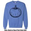 Adult Heavy Blend Heather Royal or Red 60/40 Fleece Crew (S) Thumbnail