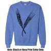Adult Heavy Blend Heather Royal or Red 60/40 Fleece Crew (S) Thumbnail