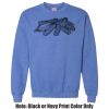 Adult Heavy Blend Heather Royal or Red 60/40 Fleece Crew (S) Thumbnail