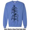 Adult Heavy Blend Heather Royal or Red 60/40 Fleece Crew (S) Thumbnail